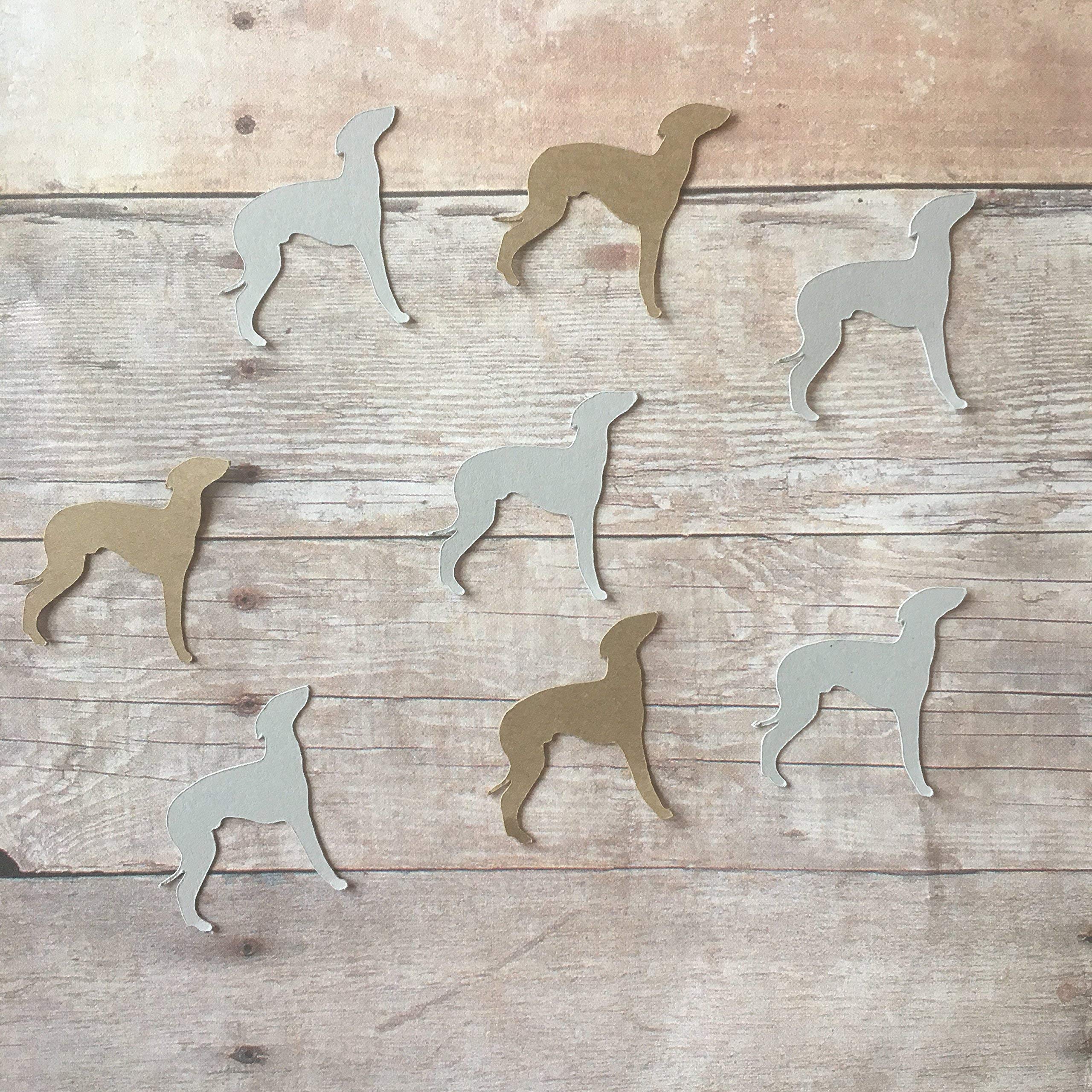**Greyhound Confetti for Dog Parties - Pet Theme Decorations, Dog Cut-Outs & Table Scatter - Perfect for Birthdays, Adoption Celebrations & Pet-Friendly Events**