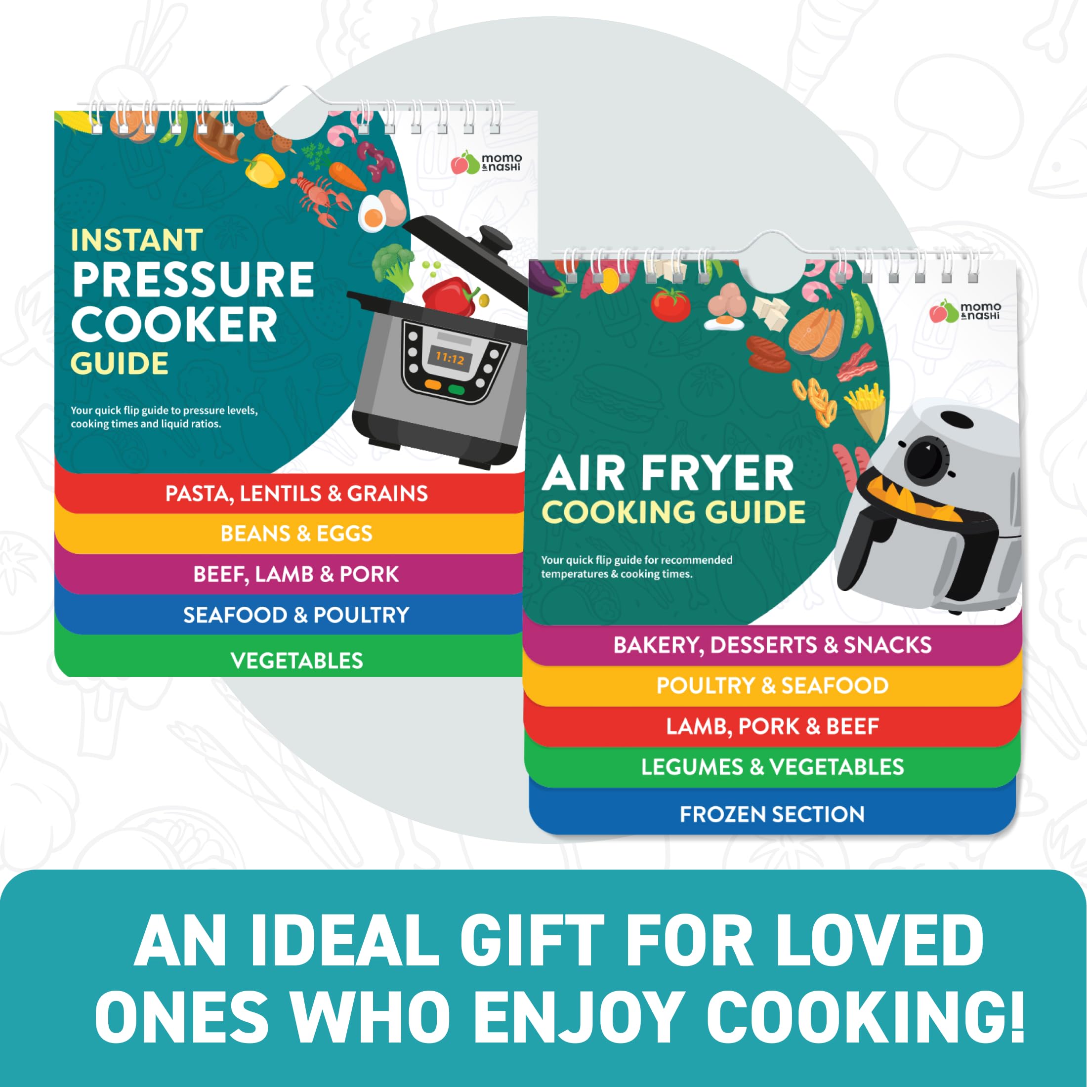 Instant Pot & Air Fryer Magnetic Cooking Guides - Set of 2 (7