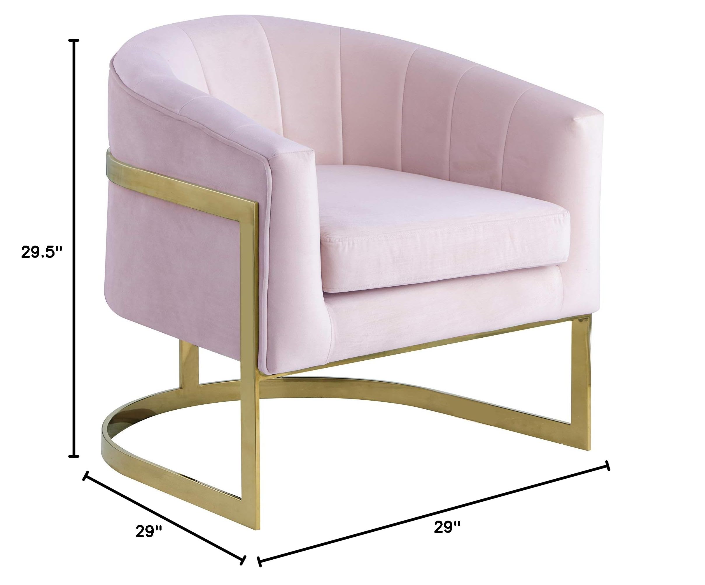 Best HX10 Accent Chair by Master Furniture - Modern Pink Lounge Chair for Living Room, Bedroom & Office - Comfortable Reading Chair with Soft Cushions