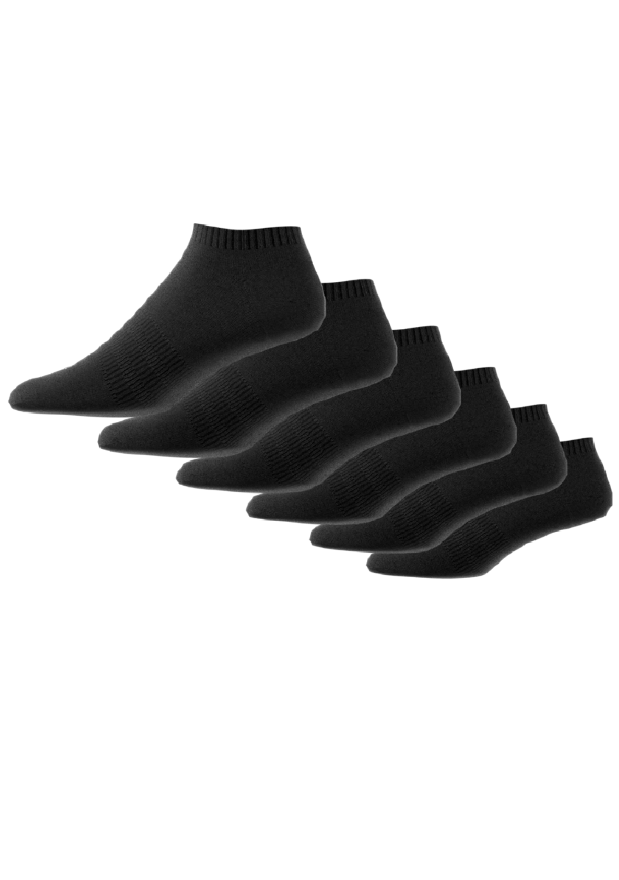Adidas 6-Pack Performance Padded Ankle Socks for Running, Gym & Sports - Cushioned Arch Support & Breathable Comfort