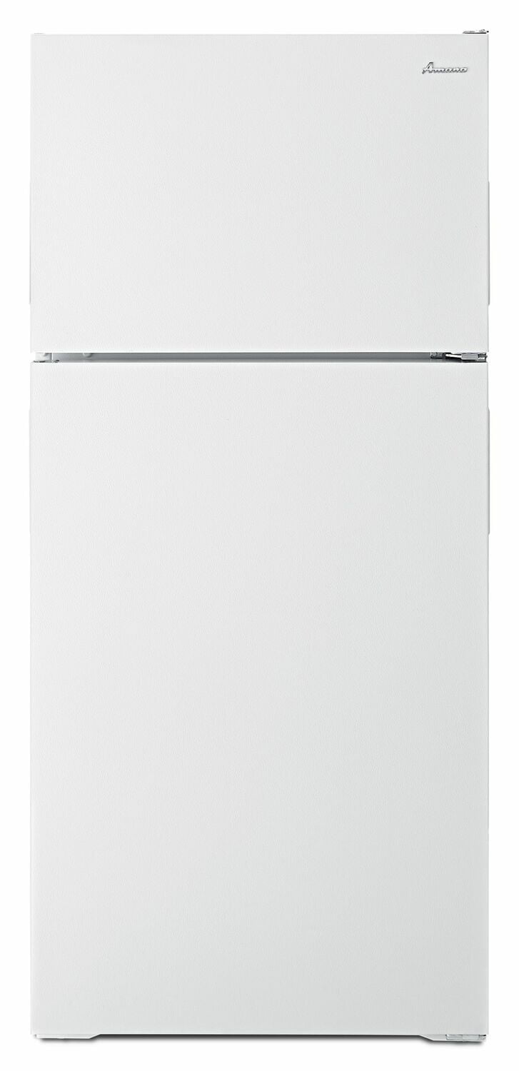 Amana ART104TFDW 28 Inch Top Freezer Refrigerator with Dairy Bin - White | Energy Efficient Home Appliance for Kitchen, Apartment & Office Use