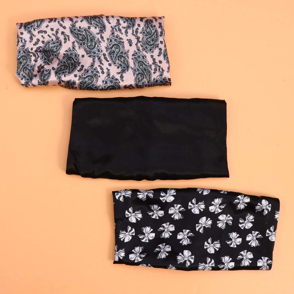 Beaupretty 3-Pack Soft Cotton Hair Care Bandana & Sleep Cap for Women - Adjustable Headwrap Turban for Sleeping, Shower, Spa & Home Use