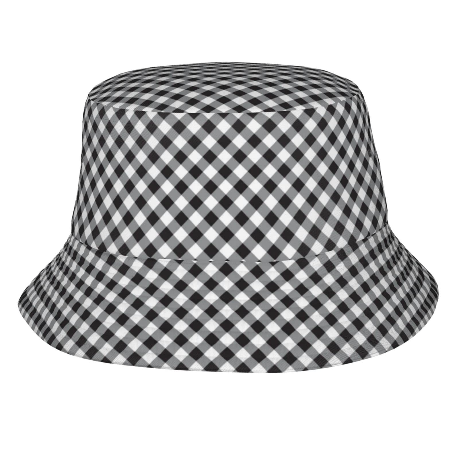 Pubnico Reversible Bucket Hat for Women & Men - Black & White Fisherman Sun Hat for Travel, Beach, Outdoor Activities & Summer Fashion