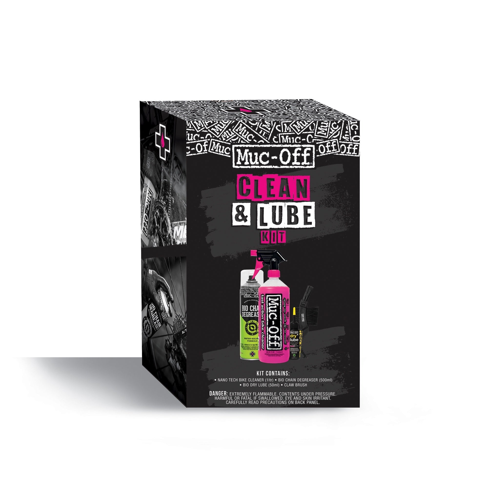 Muc Off Bike Chain Cleaner & Lubricant Kit - Professional Bicycle Maintenance for Mountain & Road Bikes - Perfect for Cycling Enthusiasts & DIY Bike Care