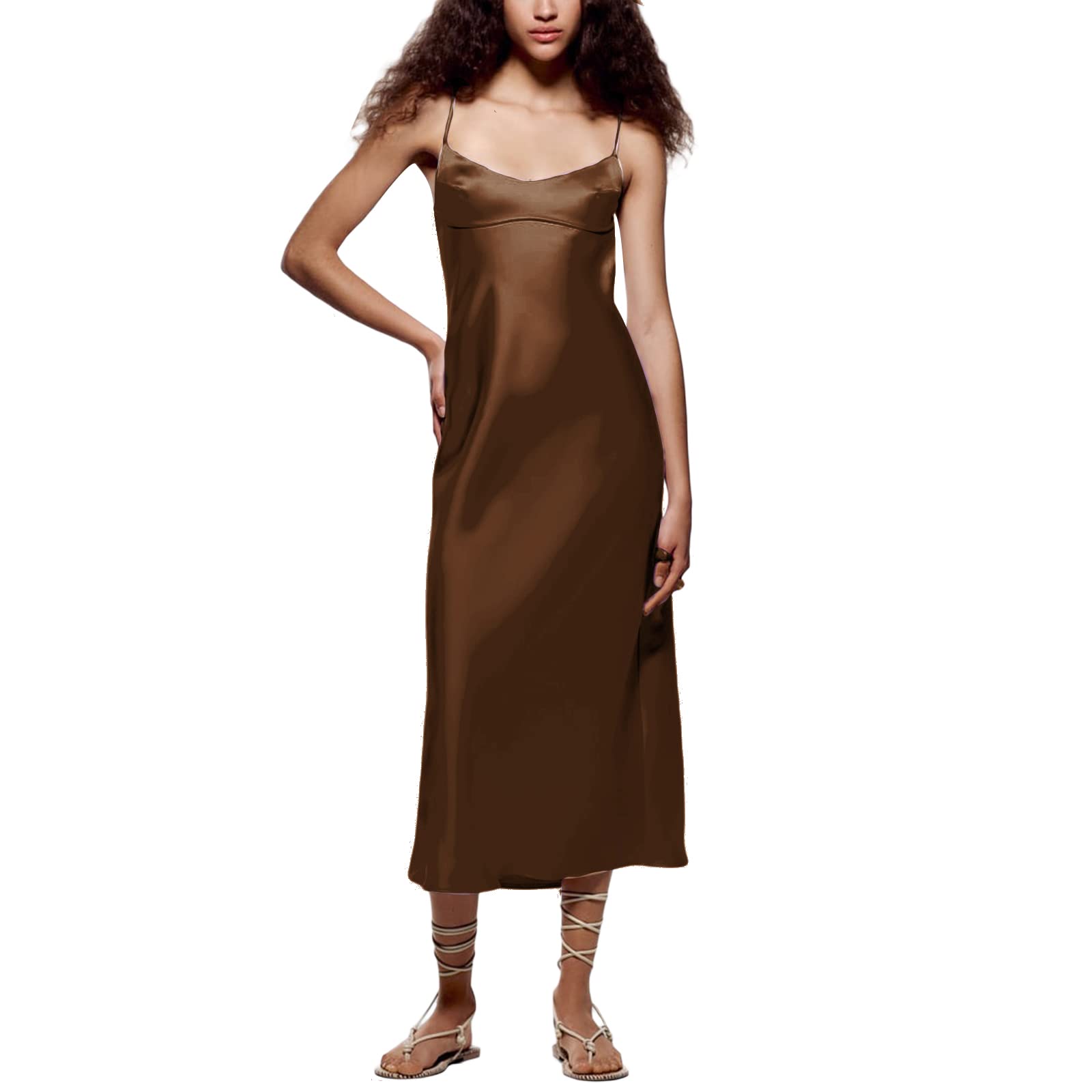 GOOCHEER Women's Off Shoulder Cutout Bodycon Maxi Dress - Sleeveless Backless Slim Fit Hollow Long Dress for Summer, Beach, Party & Evening Wear