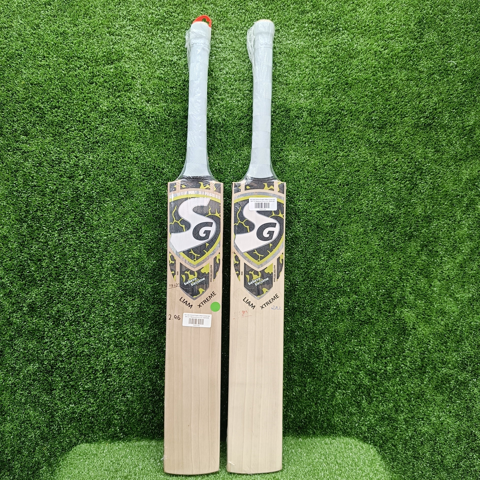 SG Liam Xtreme English Willow Cricket Bat - Premium Grade for Professional Players - Perfect for Matches, Training & Backyard Practice