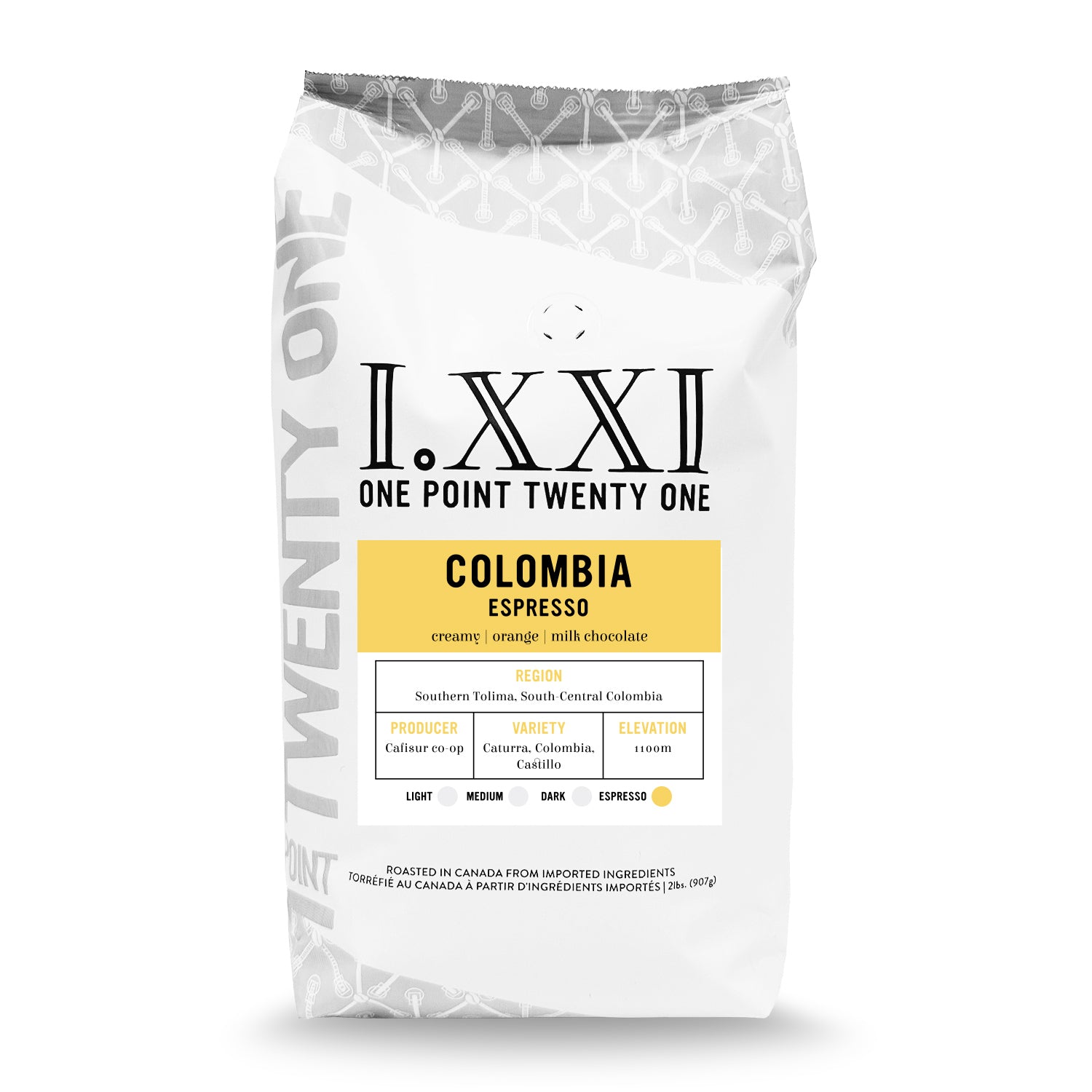 Premium Colombia South Tolima Whole Bean Espresso Coffee - 2 lb Bag for Rich, Bold Flavor | Perfect for Espresso Machines, French Press & Cold Brew at Home or Office