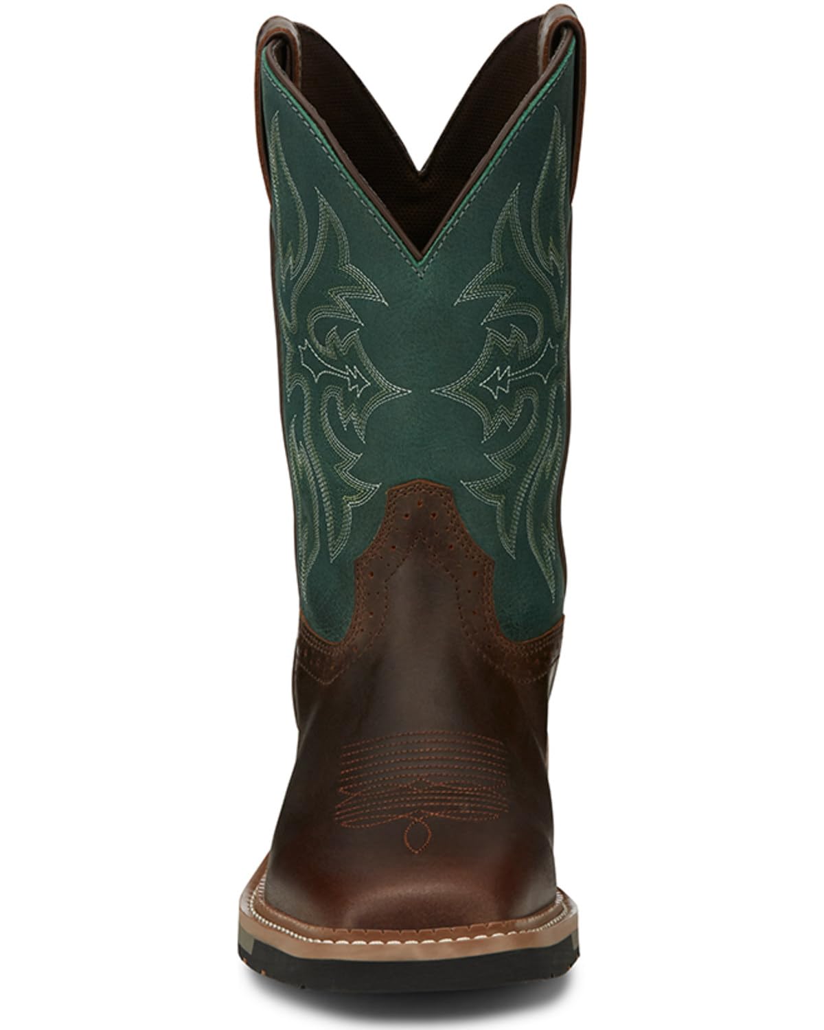 Justin Men's Bolt Western Work Boot Soft Toe - SE4104 | Durable Leather Cowboy Boots for Ranch Work & Outdoor Activities | Perfect for Construction, Farming & Country Style Fashion