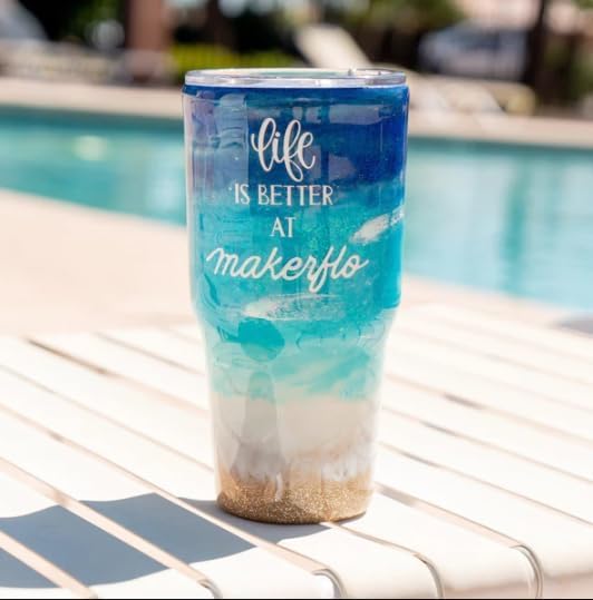 Makerflo Silver 30 oz Curve Stainless Steel Tumbler with Lid & Straw - Bulk Pack of 25 - DIY Customizable for Epoxy, UV DTF, Vinyl & Laser Engraving - Perfect for Gifts, Promotions & Personalized Drinkware (Not for Sublimation)