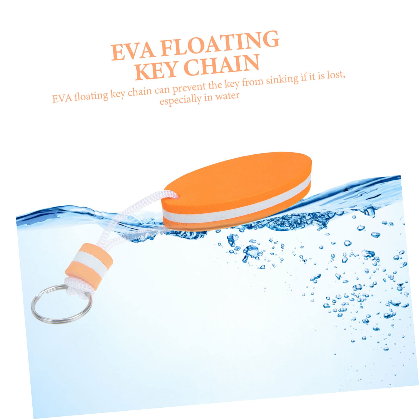 FOYTOKI 12 Pack Surfboard Keychains - Waterproof Buoyant Key Floats for Boating, Swimming & Beach Activities - EVA Floating Keychains for Water Sports Enthusiasts