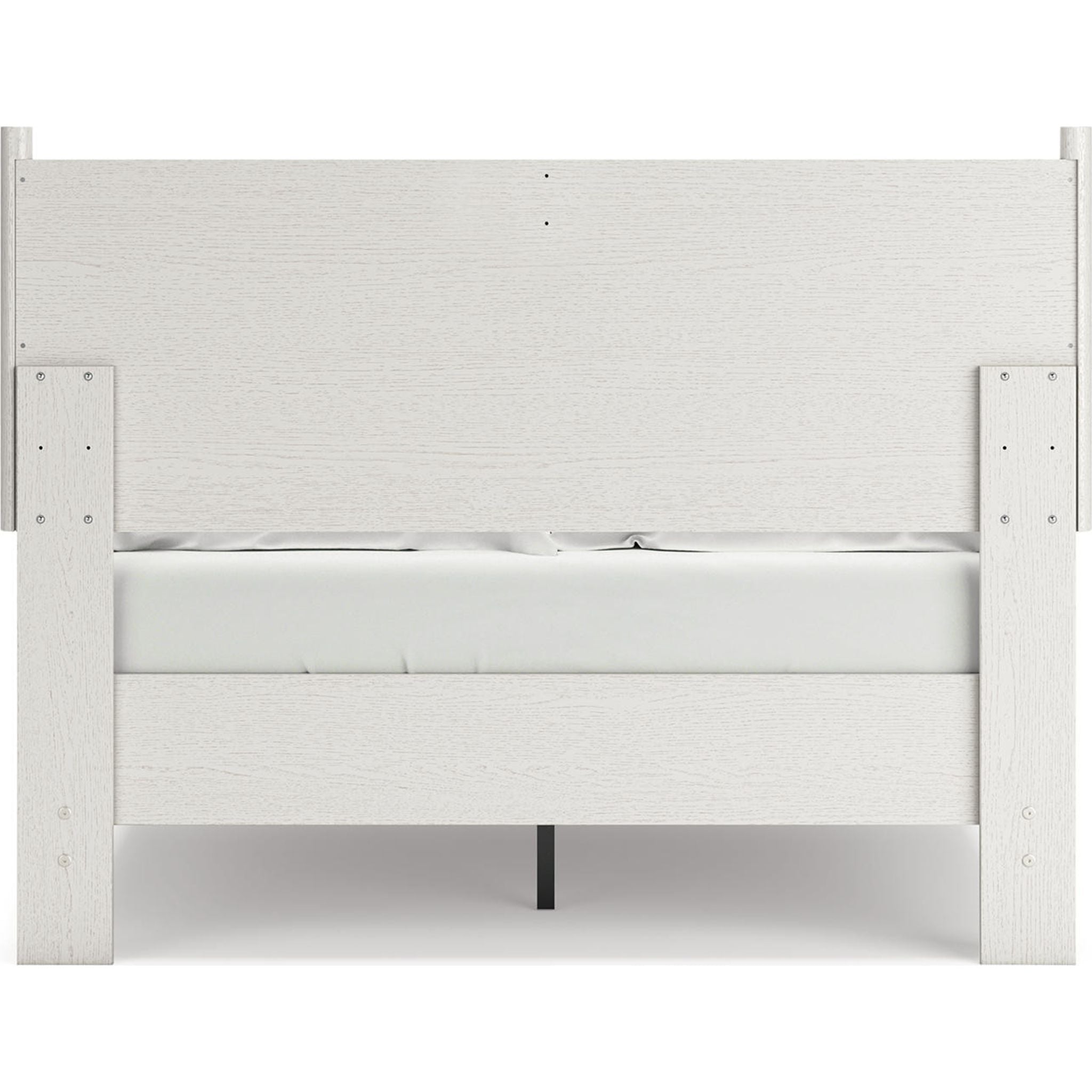 Aprilyn Full Platform Bed Frame - Queen Size White Wooden Bed with Sturdy Slats & Underbed Storage Space | Perfect for Modern Bedrooms, Guest Rooms & Small Apartments