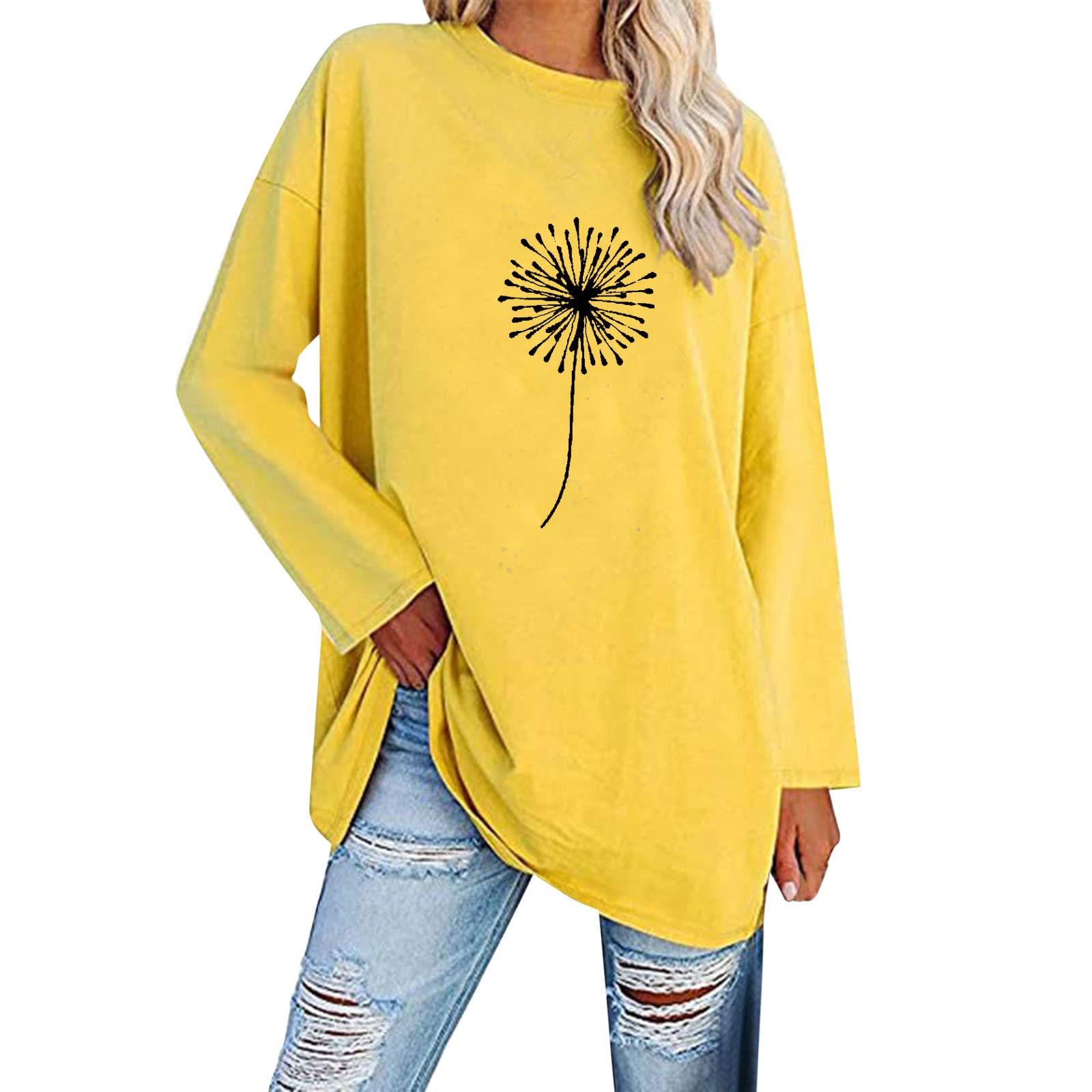 Women's Fashion Crewneck Lace Long Sleeve Tops - Slim Fit Ribbed Knit Blouses for Casual Wear & Office Outfits | Perfect for Fall/Winter Layering & Date Night Looks