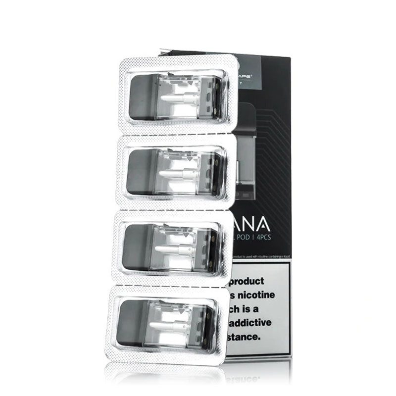 Lost Vape Prana & Prana S Replacement Pods (4 Pack) - Compatible with Prana & Prana S Vape Kits - Perfect for Travel & On-the-Go Vaping