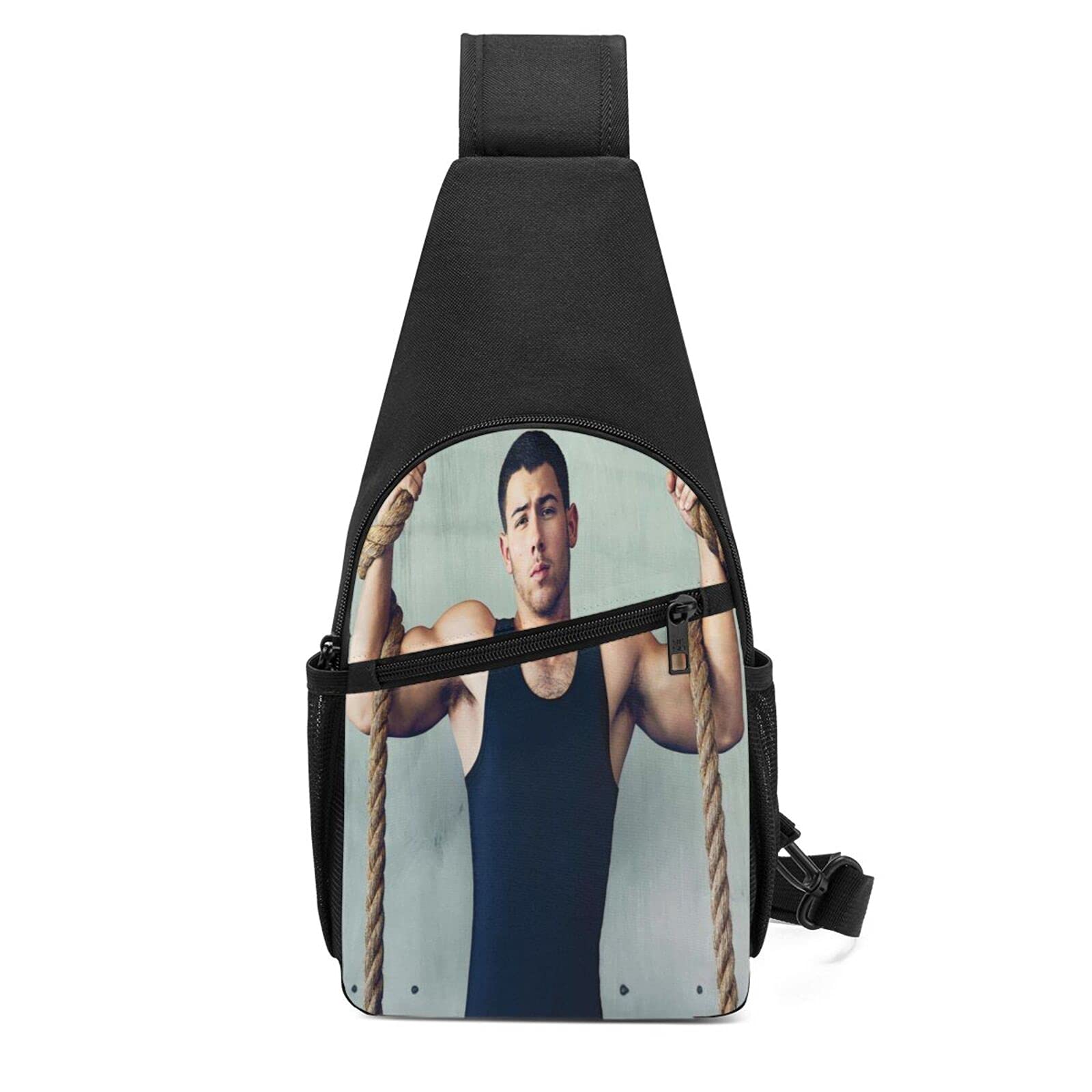 Nick Jonas Crossbody Bags for Men & Women - Multifunctional Sling Backpack, Chest Bag for Hiking, Camping, Sports & Travel - Lightweight Shoulder Daypack for Outdoor Adventures, Gym & Daily Use