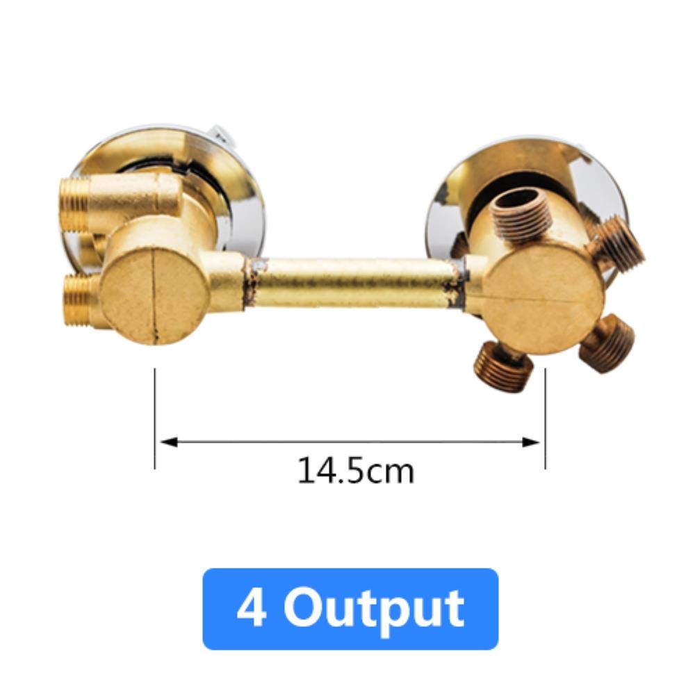 2/3/4/5 Way Brass Thermostatic Shower Mixer Valve - Diverter Control for Shower Cabin & Bathroom - Perfect for Multi-Function Showers, Spa Bathrooms & Luxury Bathroom Renovations