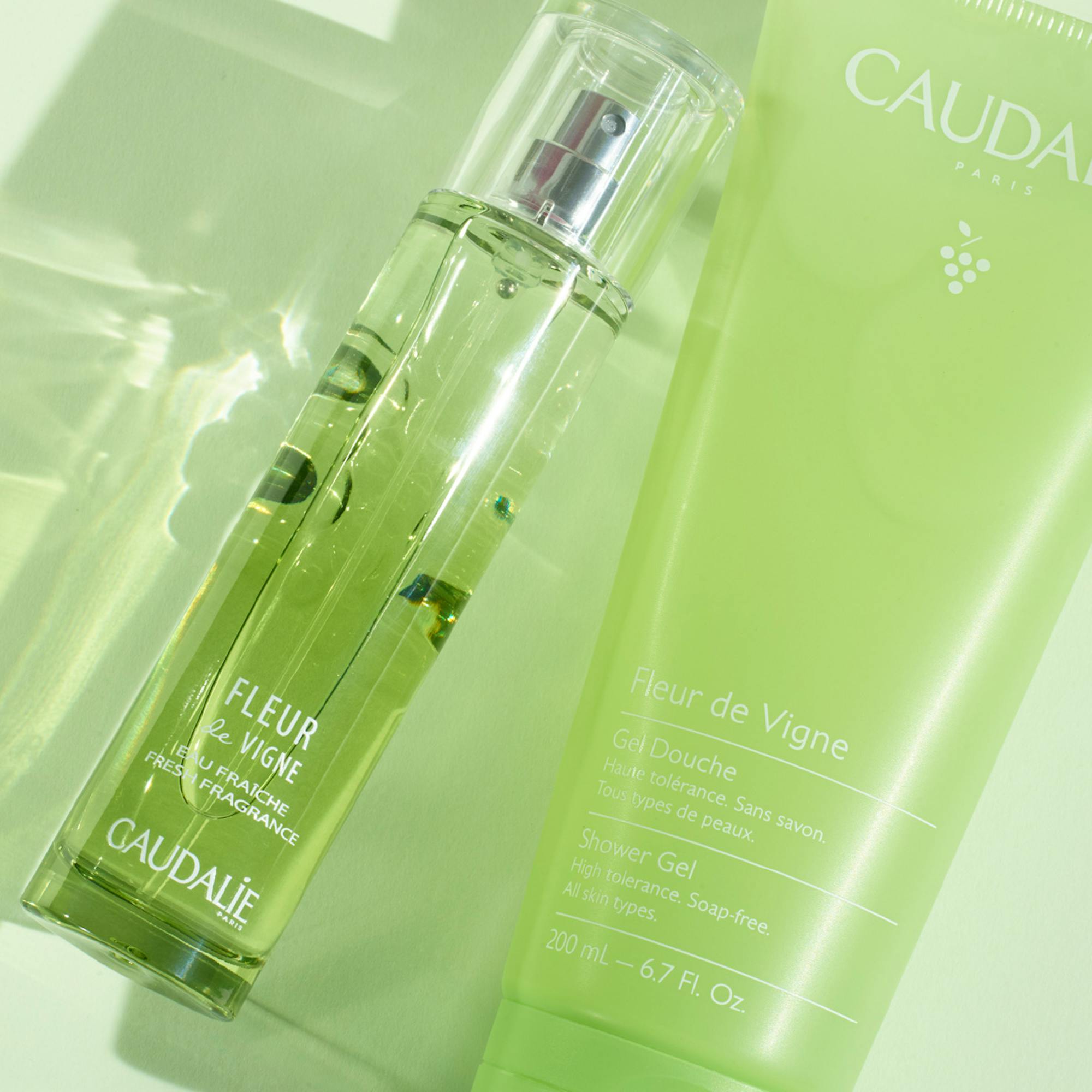 Caudalie Fleur de Vigne Shower Gel - Refreshing Grape Extract Body Wash for Sensitive Skin | Perfect for Daily Shower & Spa Relaxation at Home