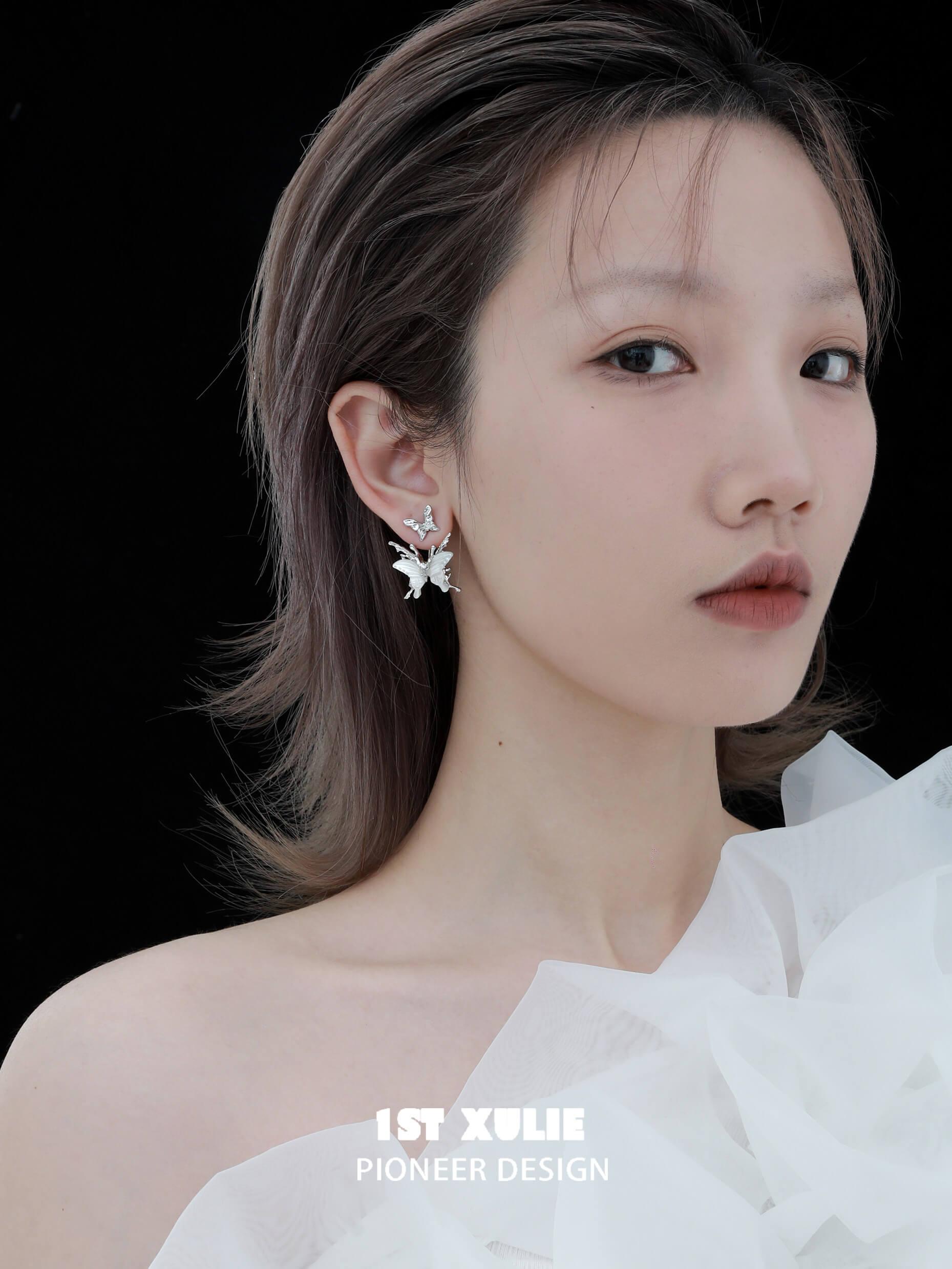 Whiterfly S925 Sterling Silver 18K Gold Plated 24K Gold Plated Shell Earrings for Women - Elegant Beach Wedding Jewelry Gift