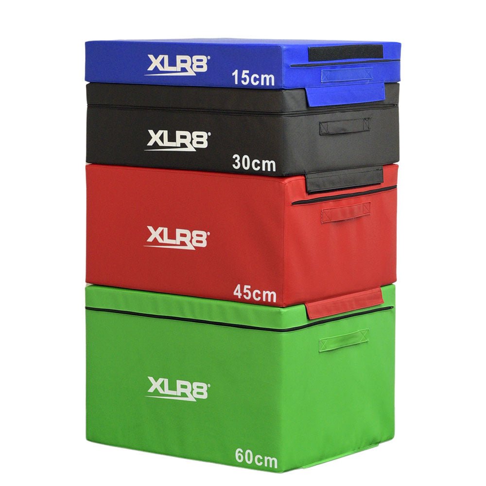 XLR8 5-Layer Soft Plyo Box Set for CrossFit, Home Gym & Functional Training – Adjustable Jump Box for Cardio & Strength Workouts