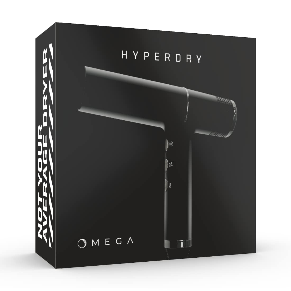 HyperDry Professional Ionic Hair Dryer - Ultra Lightweight 2000W Blow Dryer with IQ Perfetto Technology & Brushless Motor for Salon-Quality Styling at Home | Perfect for Travel, Daily Use & Professional Stylists