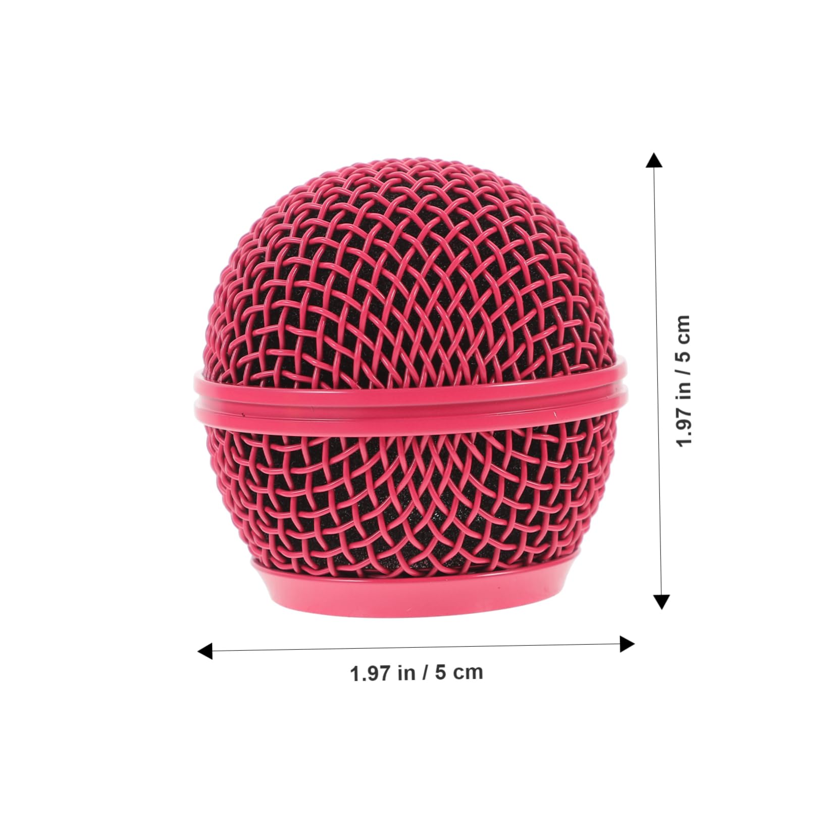 4pcs Metal Microphone Grill Cover - Colorful Mic Head Mesh Replacement for Professional Studio, Live Performance & Karaoke Use