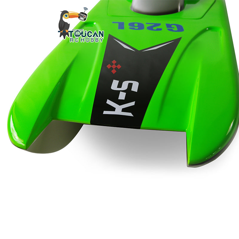 26CC G26L Pre-Painted Gasoline Racing RC Boat Kit - Fiber Glass Hull, Dendroaspis Polylepis Design - DIY Model for Advanced Players & Adults - Perfect for Competitive Racing, Lake Adventures & Hobby Enthusiasts