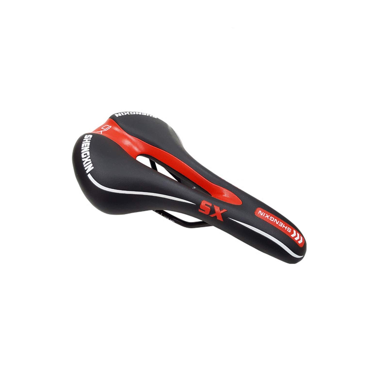 Premium Shockproof Bike Seat - Extra Wide & Soft Cushion with Middle Hole for Maximum Comfort - Fits MTB, Road, Folding & Exercise Bikes - Perfect for Long Rides, Commuting & Indoor Cycling Workouts