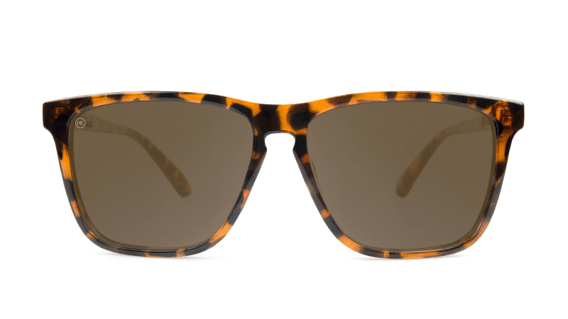 Fast Lanes Glossy Tortoise Shell & Amber Sunglasses - Stylish UV Protection Shades for Outdoor Activities, Beach, and Driving