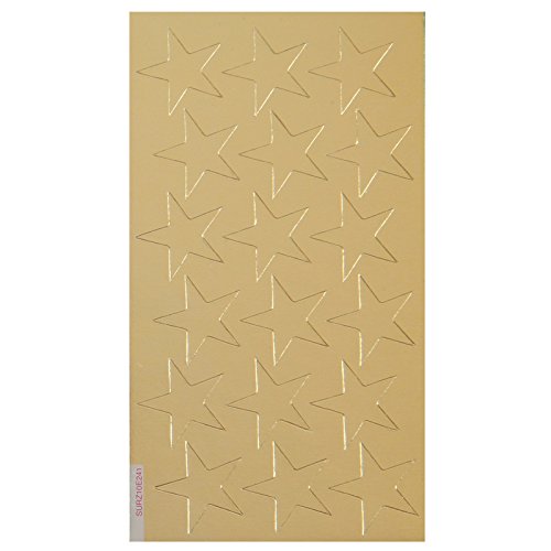 0.75 Inch Gold Foil Star Stickers - 175 Pieces per Pack (12 Packs) - Perfect for Classroom Rewards, Scrapbooking & Party Decorations