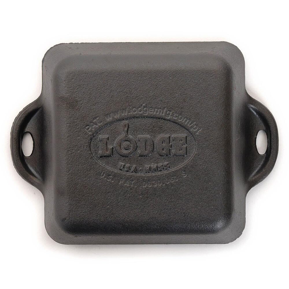 Lodge Cast Iron 10 oz Square Mini Server Set of 4 - Perfect for Serving Appetizers, Desserts & Side Dishes at Parties & Gatherings