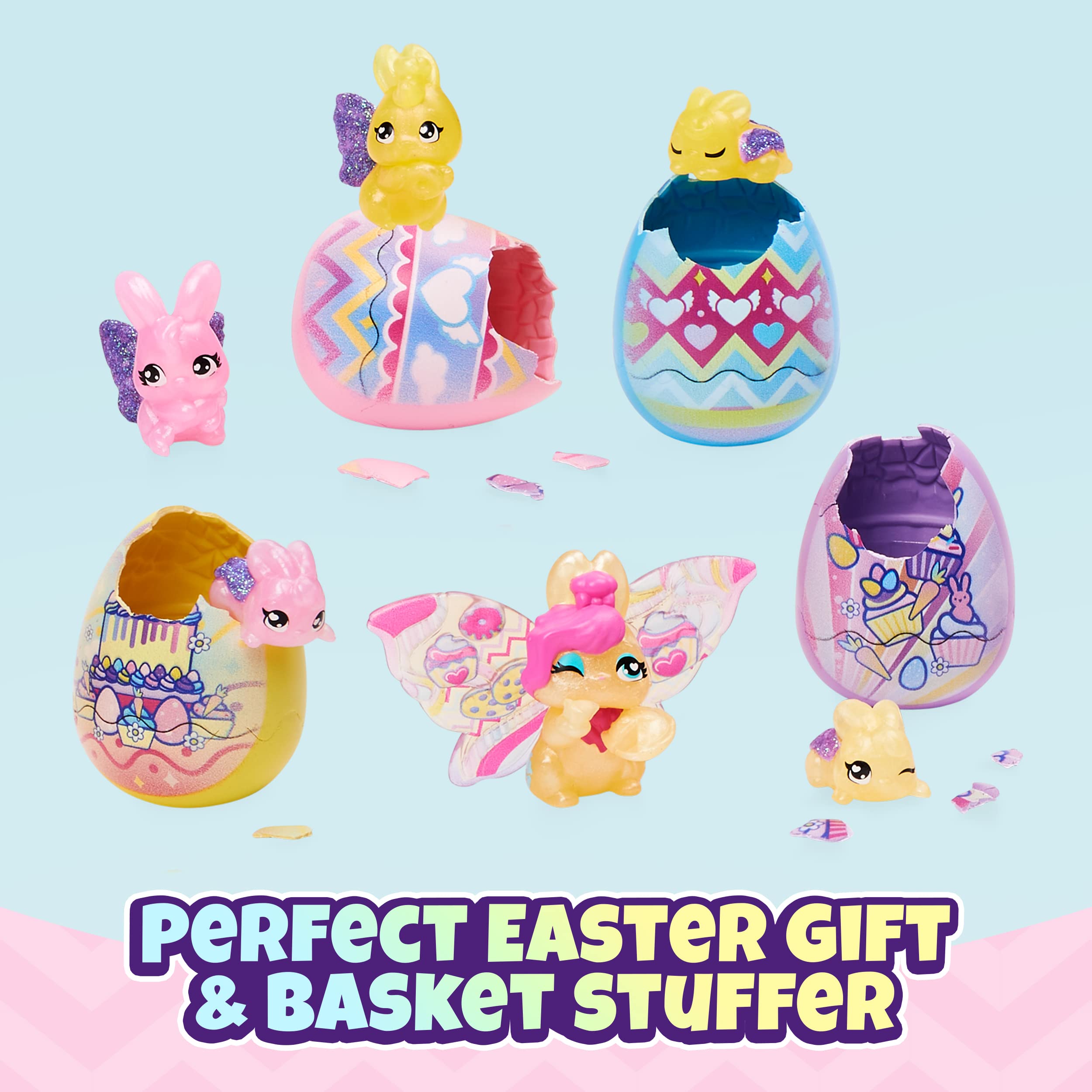 Hatchimals CollEGGtibles - 6 Bunny Characters Family Spring Toy Basket | Fun Kids Toys for Girls Ages 5+ | Easter Gifts, Birthday Presents & Playtime Activities