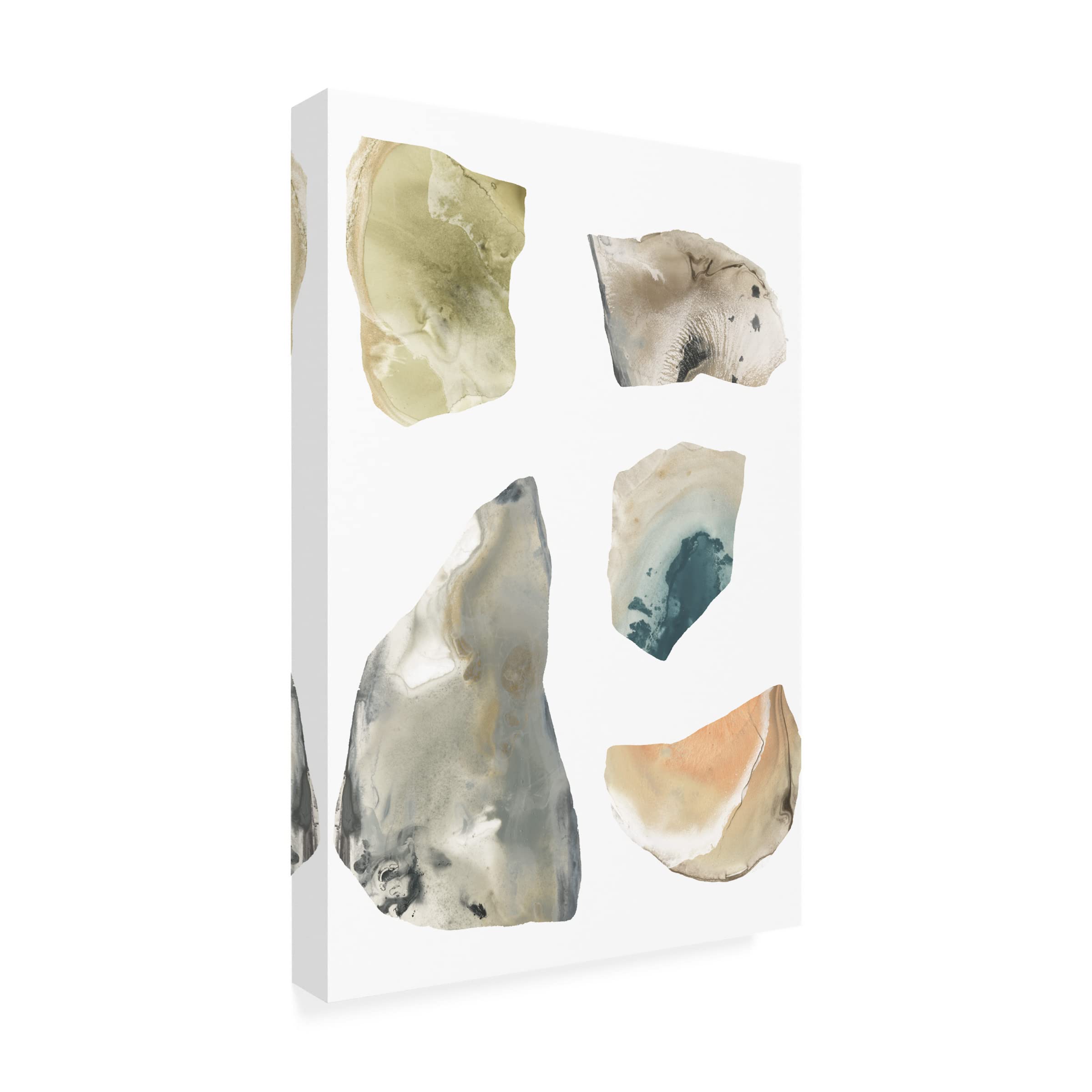 Trademark Fine Art 'Geode Segments III' Canvas Wall Art by June Erica Vess - Modern Home Decor for Living Room, Bedroom & Office