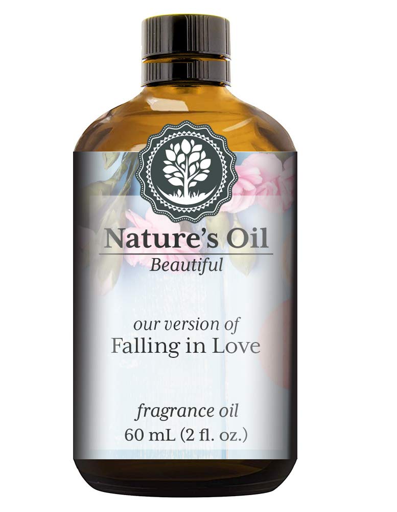 Falling in Love Fragrance Oil - 60ml Premium Scent for Perfume, Diffusers, Soap & Candle Making, Lotion, Home Fragrance, Linen Spray, Bath Bombs & Slime - Perfect for Romantic Gifts, Spa Days & Aromatherapy Relaxation