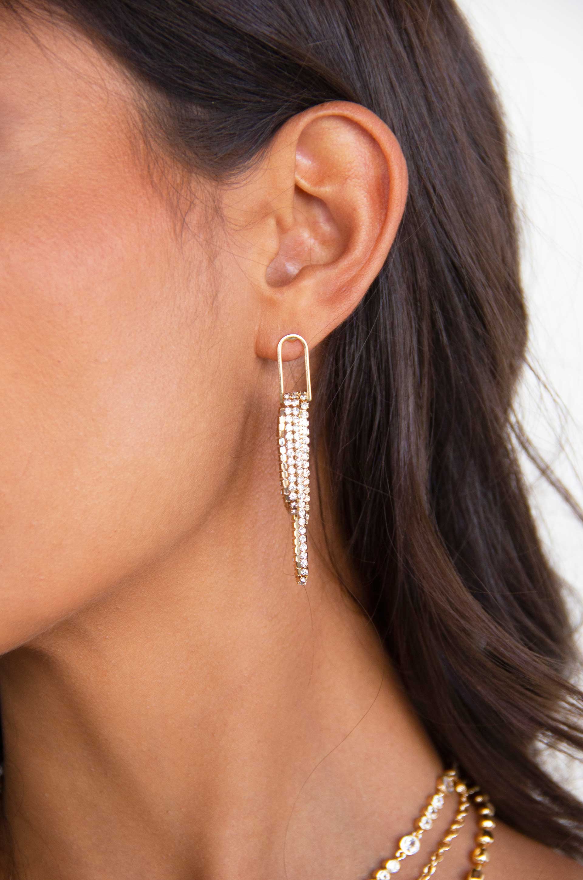 Elegant Crystal Dangle Earrings for Women - Handmade Bohemian Style Drop Earrings - Perfect for Parties, Weddings & Date Nights