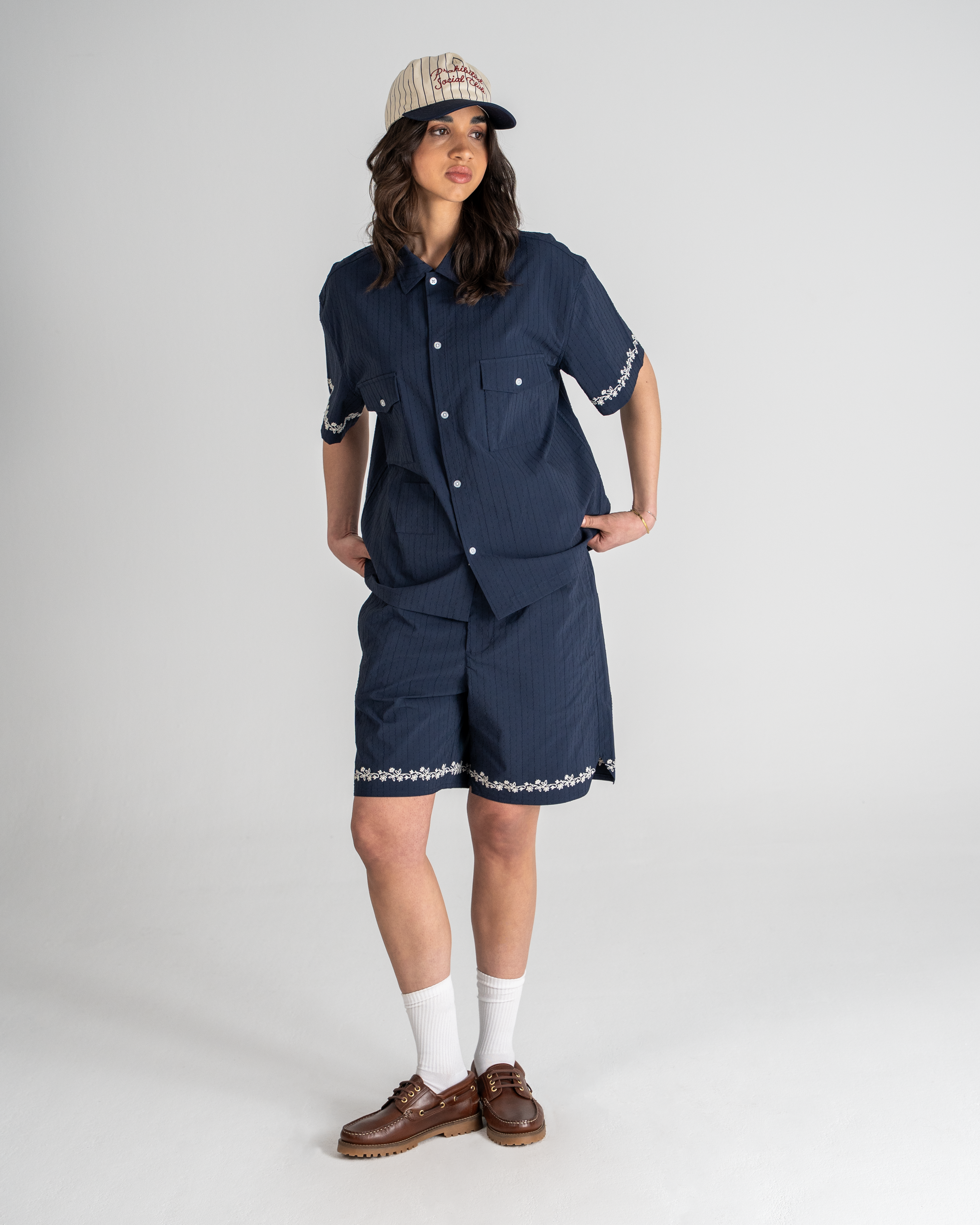 Men's SC Western Shirt in Navy Blue - Stylish Cowboy Shirt for Casual Wear, Rodeo, and Country Music Events
