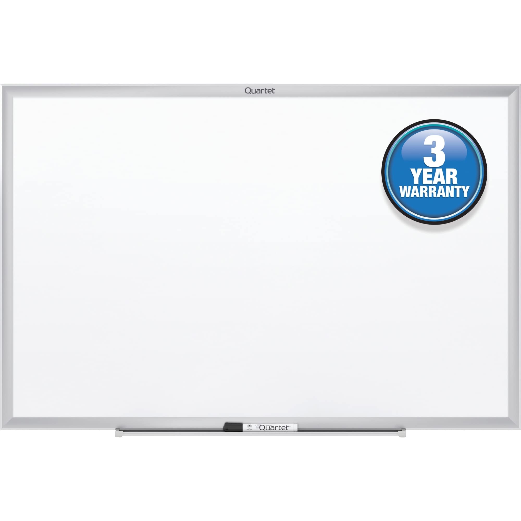 Quartet 5' x 3' Non-Magnetic Dry Erase Whiteboard with Silver Aluminum Frame - Perfect for Office Meetings, Classroom Teaching & Home Office Organization (Model S535)