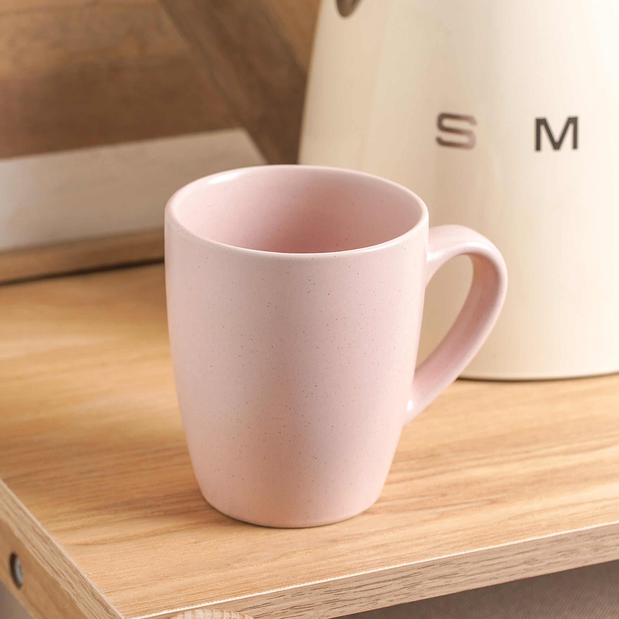 Premium Albie Stoneware Coffee Mug - Elegant Pink Ceramic Cup for Tea & Hot Drinks - Perfect for Home, Office, or Gift Giving