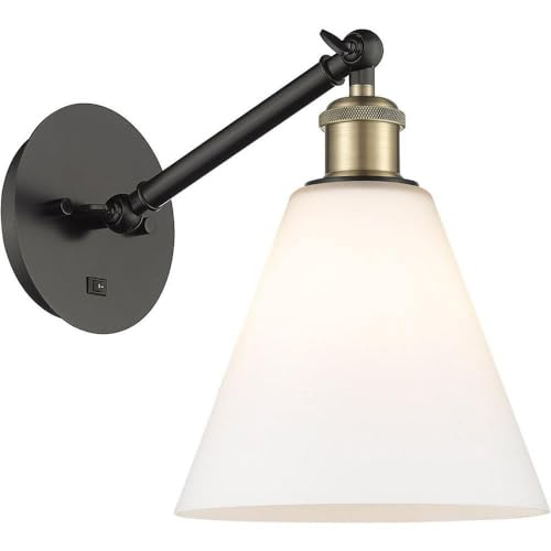 Black Antique Brass / Matte White