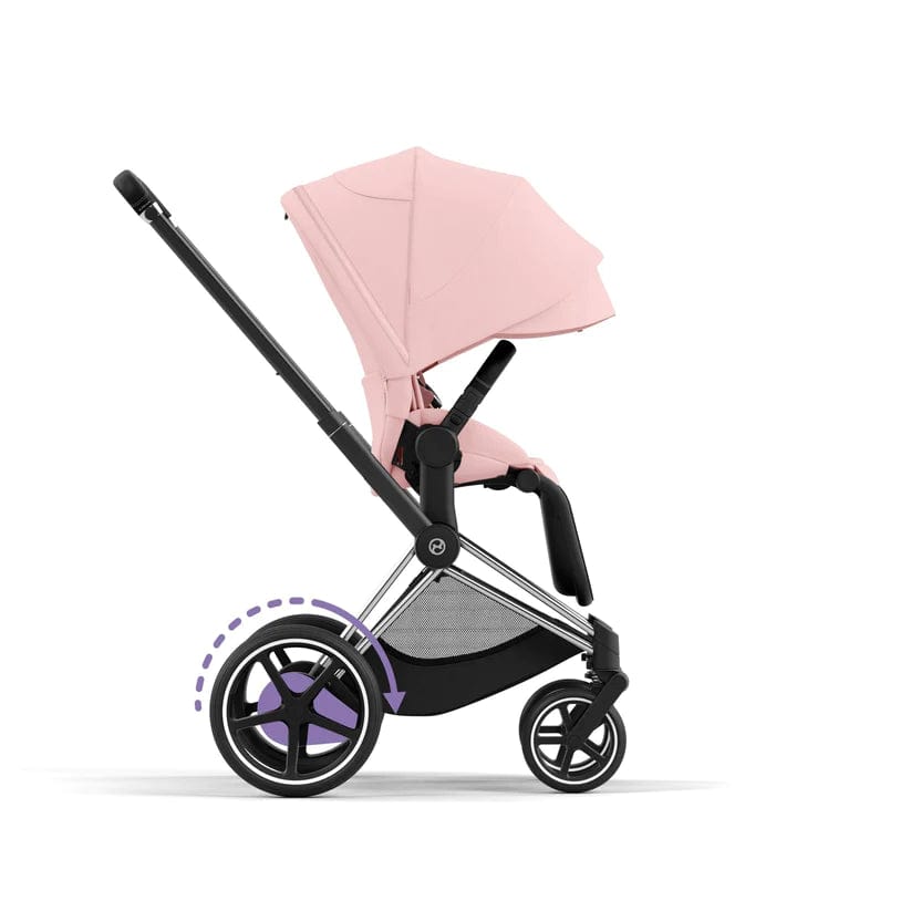 Cybex ePriam 2 Complete Stroller - Lightweight Chrome & Black Baby Stroller for Newborns to Toddlers | Perfect for City Walks, Shopping & Travel