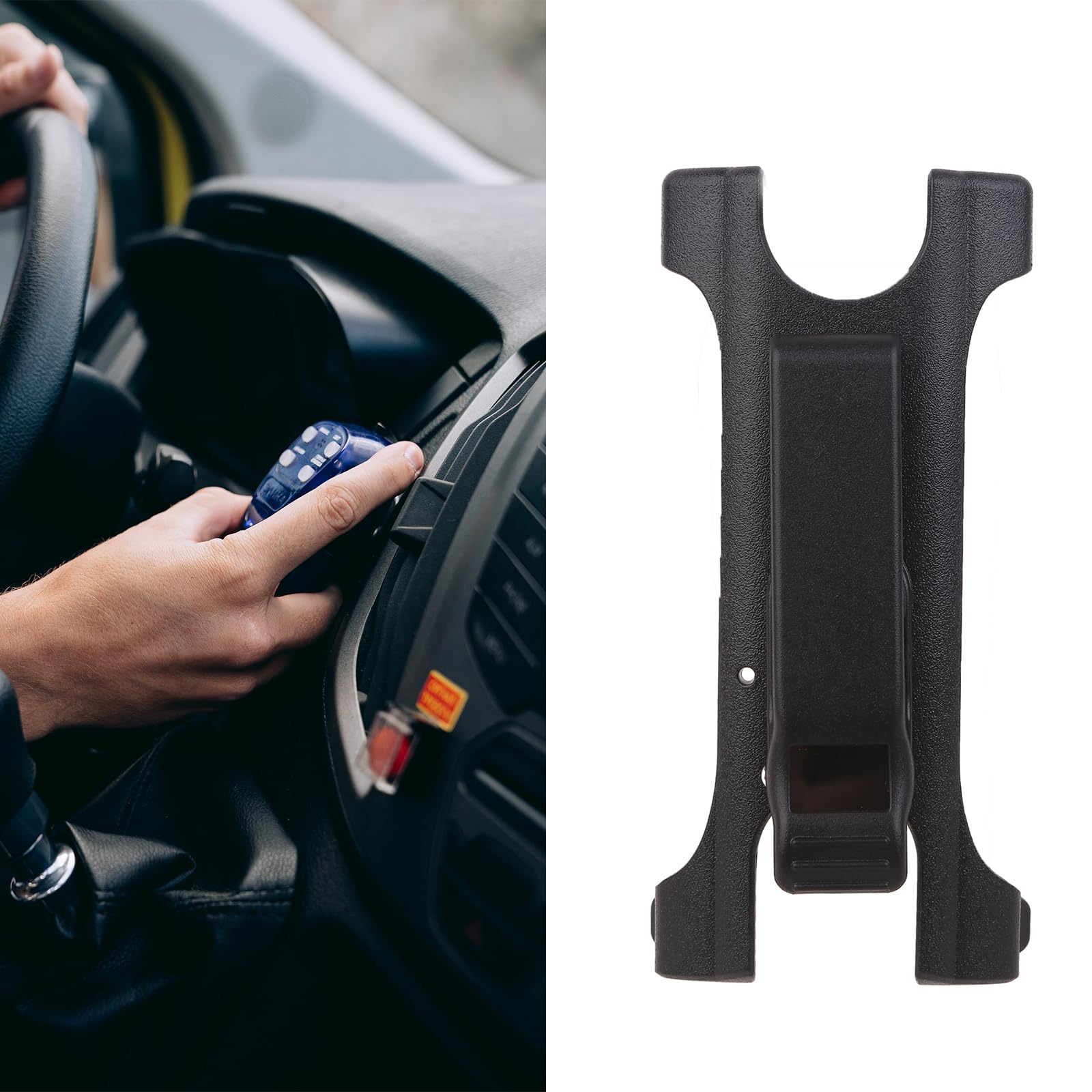 KieTeiiK Swivel Belt Clip for Motorola SL300 SL500 SL1600 SL2600 SL3500e Radios - Secure Plastic Radio Holder Attachment for Waist Belt - Ideal for Construction, Security & Outdoor Work