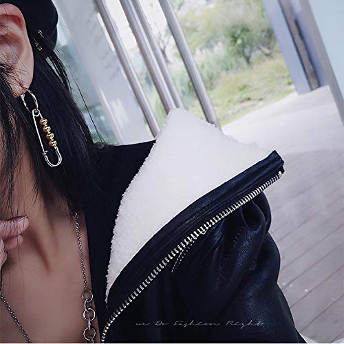 Stylish Long Tassel Asymmetric Safety Pin Chain Drop Earrings for Women & Men - Punk Gothic Jewelry for Concerts, Parties & Fashion Statements