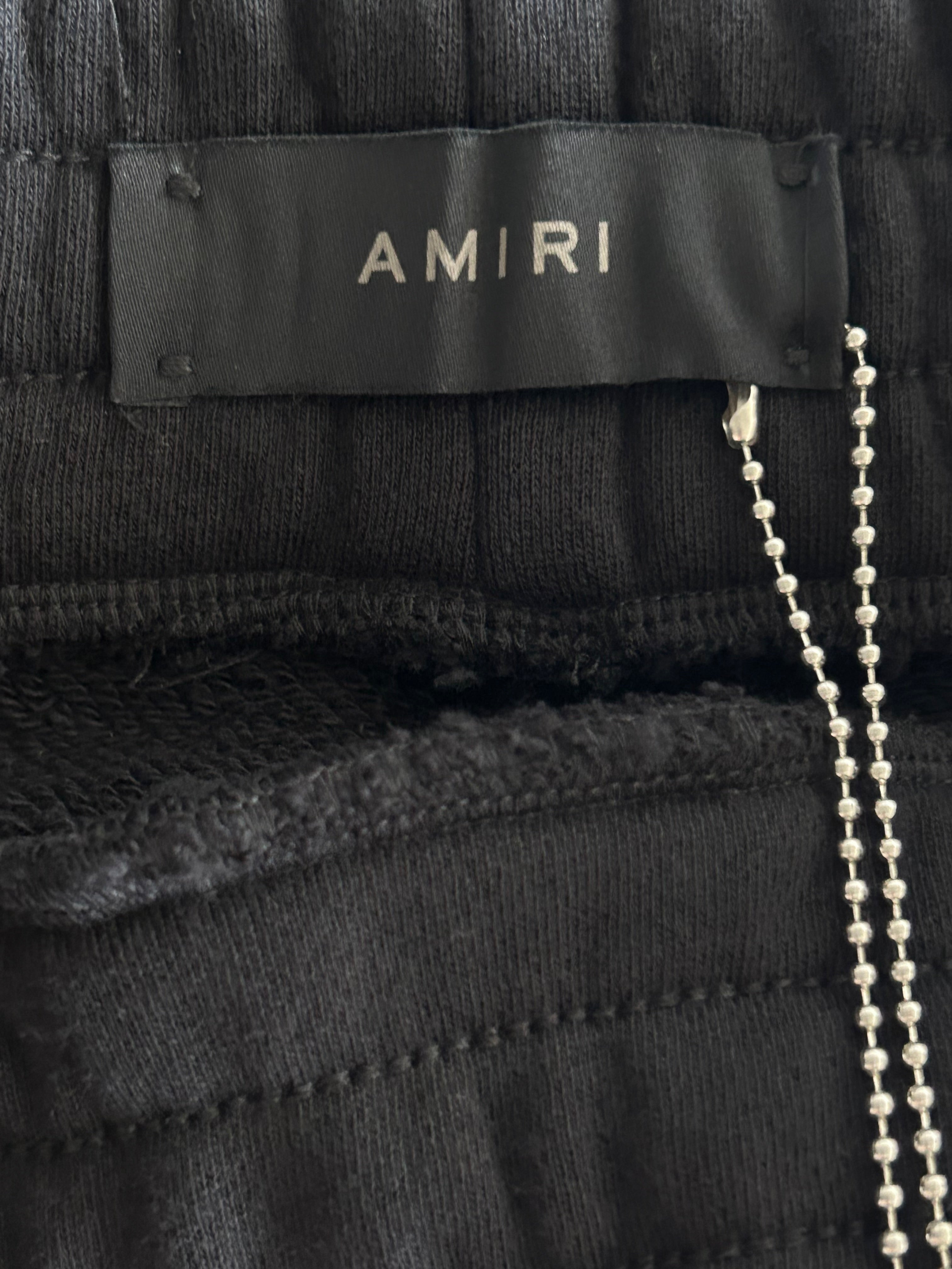 Amiri Black & White Core Logo Shorts for Men - Stylish Casual Summer Shorts for Streetwear & Lounge Wear