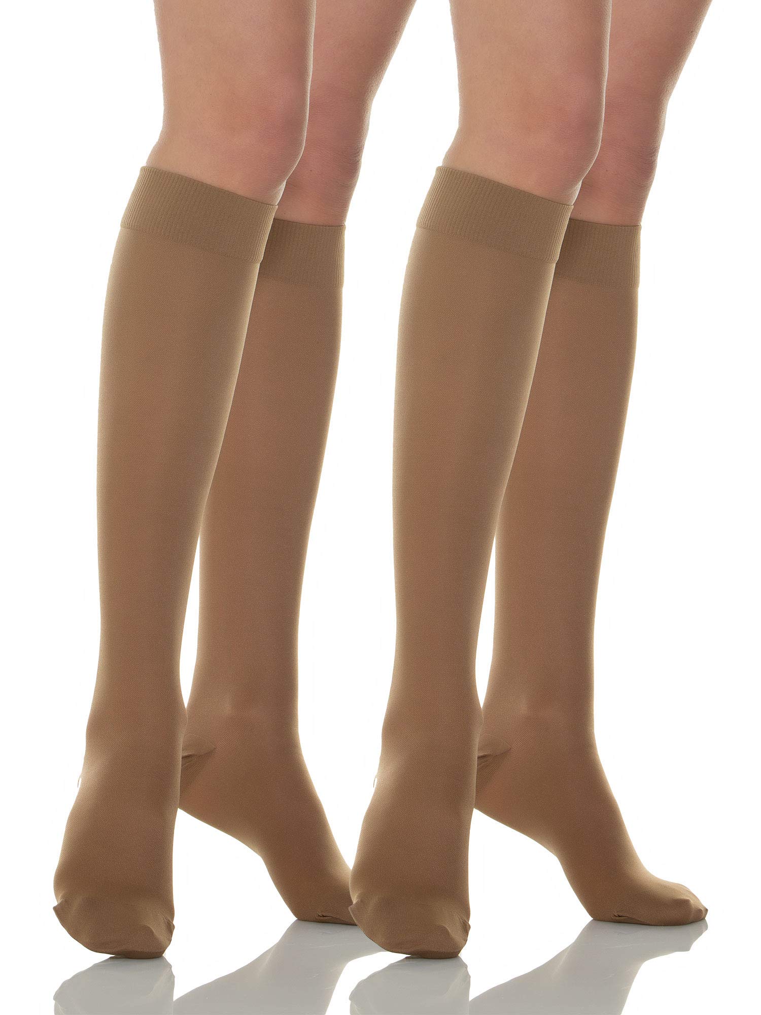 Relaxsan Women's Knee High Compression Socks 20-30 mmHg - Made in Italy - Support Hose for Circulation & Comfort - Perfect for Travel, Work & Varicose Vein Relief - Basic 950
