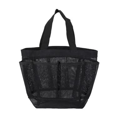 **MengK Mesh Hanging Toiletry Bag – Waterproof Quick-Dry Shower Organizer for Travel, College Dorm, Beach & Camping | Portable Cosmetic & Wash Bag for Bathroom Essentials**    *(Use Cases: Perfect for organizing toiletries in dorms, gyms, or while traveling; lightweight & compact for beach trips, camping, and daily showers.)*
