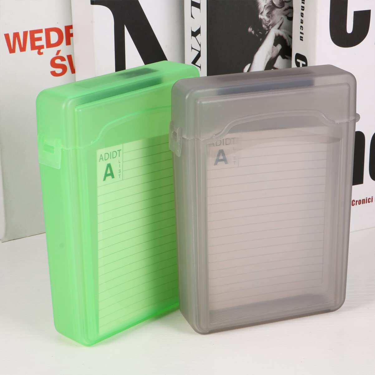 HEMOTON 10-Pack Hard Drive Protective Cases - Durable Portable Storage Organizer for HDD, SSD & USB Flash Drives - Perfect for Computer Accessories, Desktop Organization & Travel Storage