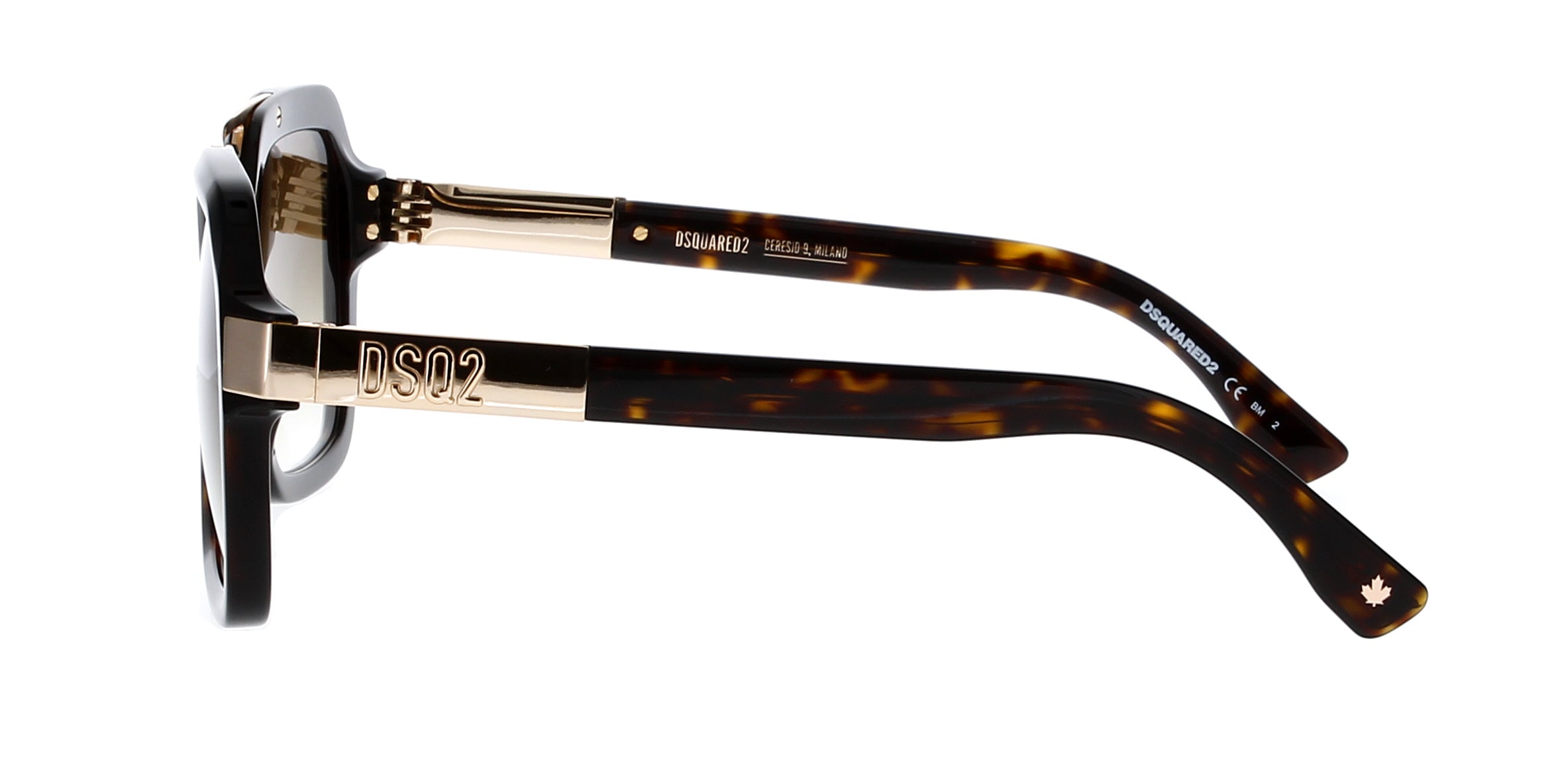 DSQUARED2 D2 0029/S Sunglasses - Polarized Aviator Style for Men & Women - Perfect for Driving, Travel & Outdoor Activities