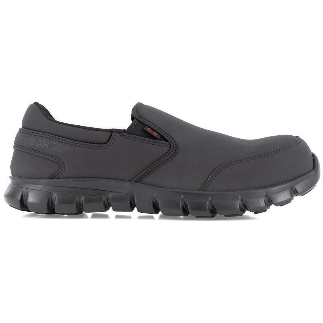 **Sublite Cushion Composite Toe Work Shoes for Men - Black Safety Shoes for Construction, Warehouse & Industrial Work - Lightweight & Comfortable**