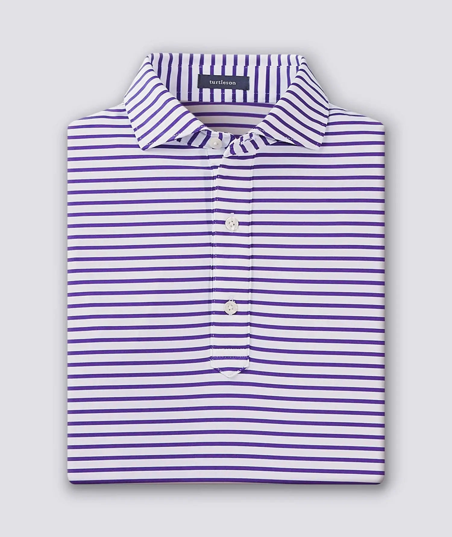 GUS Stripe Performance Polo Shirt for Men - Moisture Wicking, Breathable & Comfortable - Perfect for Golf, Tennis & Casual Wear