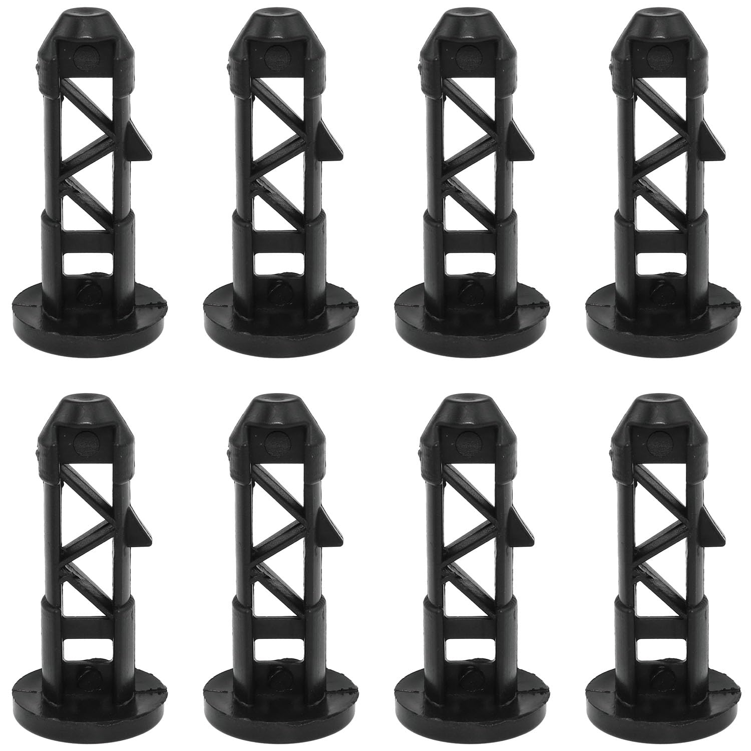 AYLIFU 8PCS Heavy Duty Wheelie Bin Lid Hinge Pins - Solid Trash Can Lid Connecting Pins for 80/100/120/240L Wheelie Bins - Perfect for Outdoor, Yard, and Commercial Waste Management