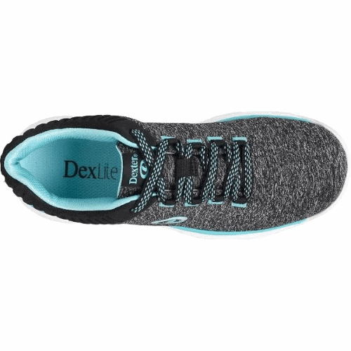 Dexter Women's Elin Grey/Teal Bowling Shoes - Comfortable & Lightweight for Professional & Casual Bowling Games