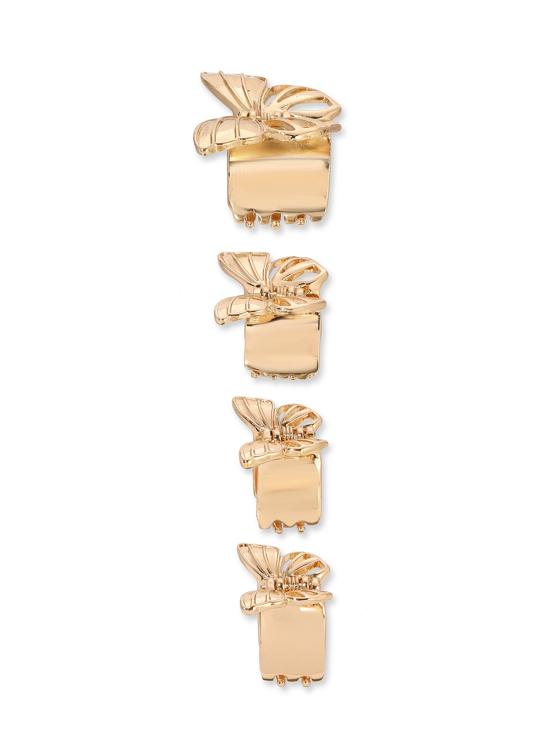 Golden Butterfly Hair Clips Set - Elegant Hair Accessories for Women & Girls - Perfect for Weddings, Parties & Everyday Wear